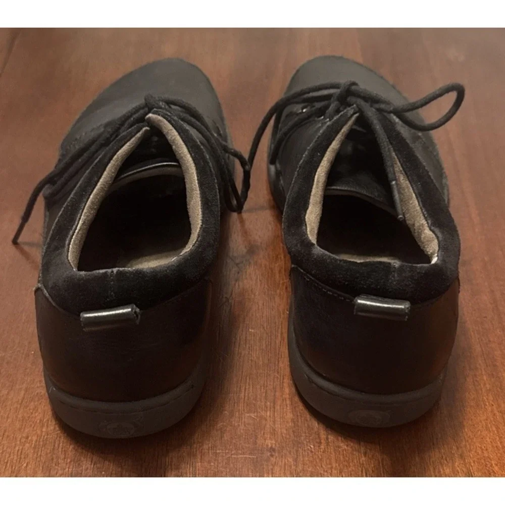 Born Mens Black Leather Oxford Shoes‎ Size 11M Lace Up Comfort Casual Walking